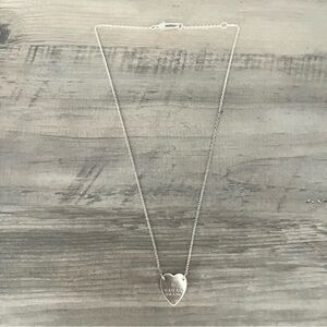 Gucci Silver Heart Charm Necklace